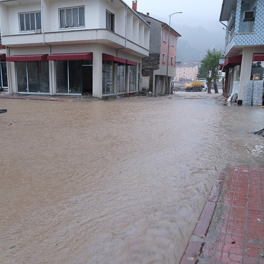 Sel felaketinin yaşandığı Bozkurtta şiddetli sağanak