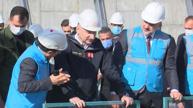 Bakan Karaismailoğlu, Başakşehir-Kayaşehir Metrosu Ray Kaynağı Töreni'nde konuştu. 