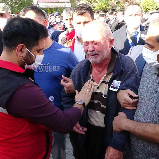Pençe-Yıldırım şehidine gözyaşlarıyla veda