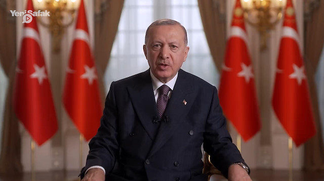 Cumhurbaşkanı Erdoğandan 29 Ekim mesajı: Sinsi saldırıların bizi yolumuzdan alıkoymasına izin vermeyeceğiz