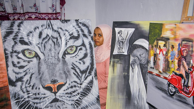 Somali'de barışın görüntülerini yayan ender bir kadın sanatçı