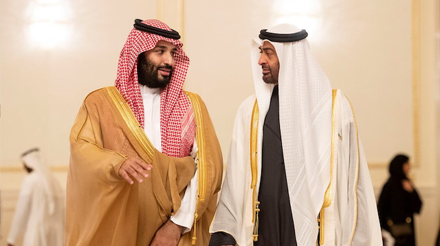 Suudi Arabistan Veliaht Prensi Muhammed bin Selman (solda) ve BAE ’nin fiili lideri Abu Dabi Veliaht Prensi Muhammed bin Zayed.
