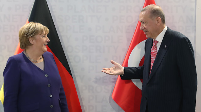 Angela Merkel ile Cumhurbaşkanı Erdoğan