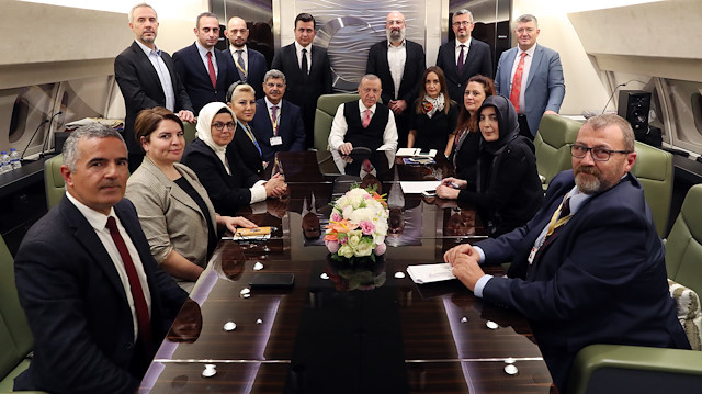 Cumhurbaşkanı Erdoğan uçakta gazetecilerin sorularını yanıtladı.
