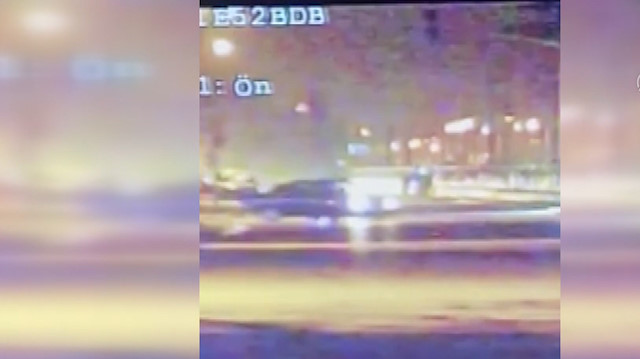 Konya'da radar aracının önünde drift yapan sürücüye 7 bin lira ceza kesildi