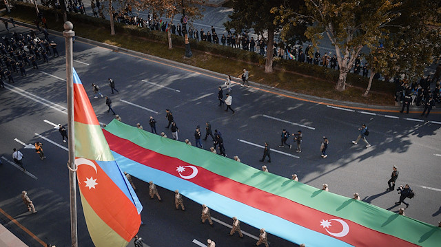 Azerbaycan'ın Karabağ'daki zaferinin 1. yılı