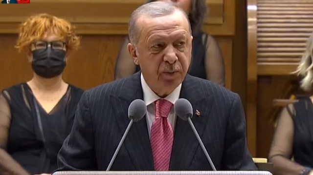 Cumhurbaşkanı Erdoğan Atatürk'ü anma töreninde konuştu.