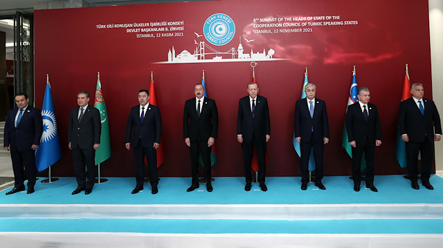 Türk Devletleri Teşkilat üyesi ülkelerin liderleri