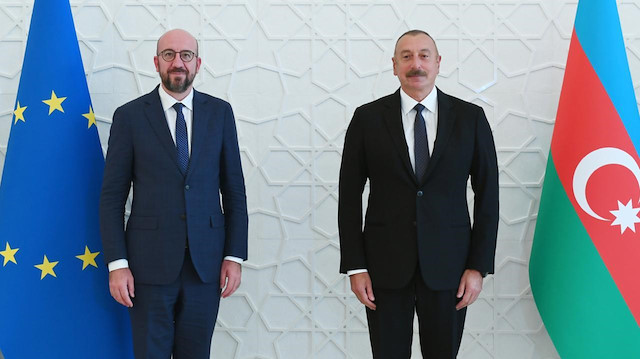 Charles Michel - İlham Aliyev (Fotoğraf: Arşiv)