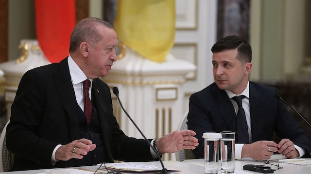 Cumhurbaşkanı Erdoğan Ukrayna Devlet Başkanı Zelenski ile görüştü