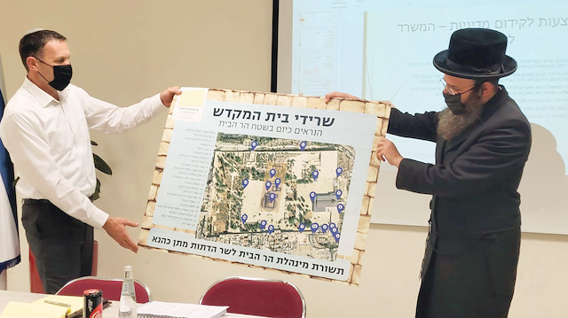 15 Yahudi cemaatinin temsilcisi, İsrail Din Hizmetleri Bakanı Matan Kahana’ya yeni işgal planı sundu.