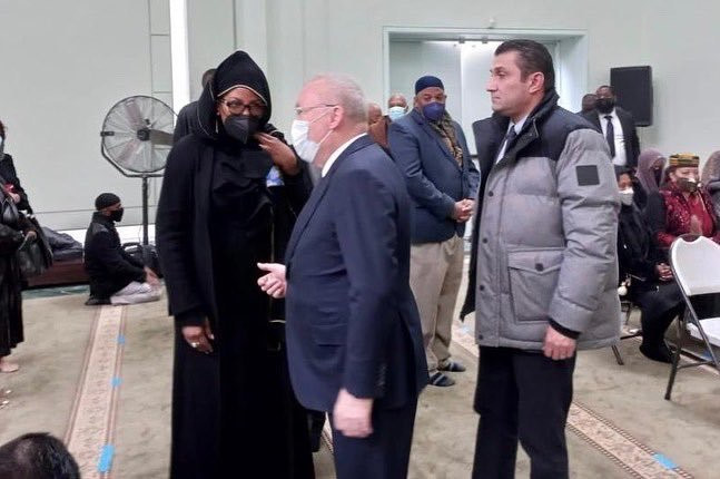 Malikah Saban Shabazz'ın cenazesine Türkiye’nin Washington Büyükelçisi Hasan Murat Mercan ile New York Başkonsolosu Reyhan Özgür’de katıldı.