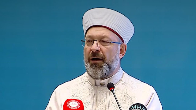 Diyanet İşleri Başkanı Erbaş: Merhamet kaybedildiğinde şiddet kendine zemin bulmaktadır