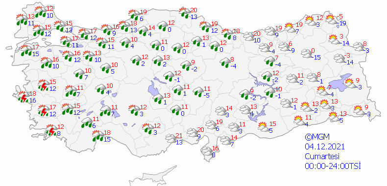 meteorolojiden 12 ile uyari istanbul antalya izmir edirne denizli canakkale hava durumu yeni safak