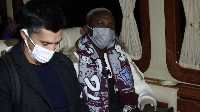 Jean Evrard Kouassi geç saatlerde Trabzon'a gelmişti.