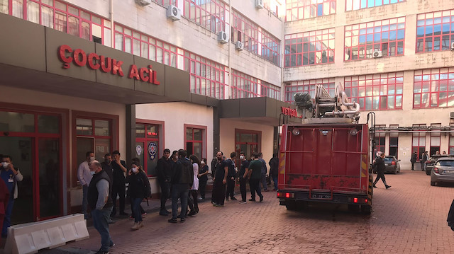 Zonguldak'ta hastanede oksijen tüpü patladı.