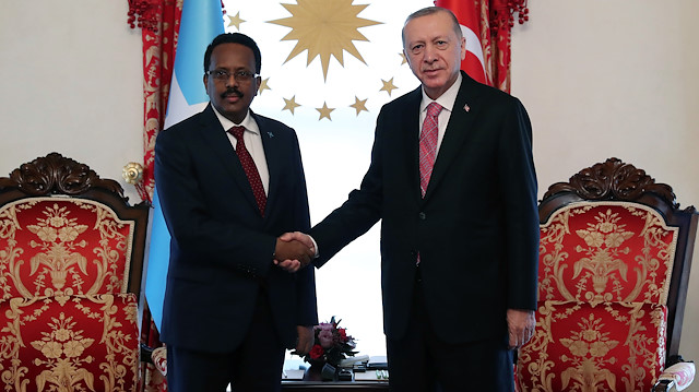 Cumhurbaşkanı Erdoğan Somalili mevkidaşı Muhammed Farmajo ile görüştü.