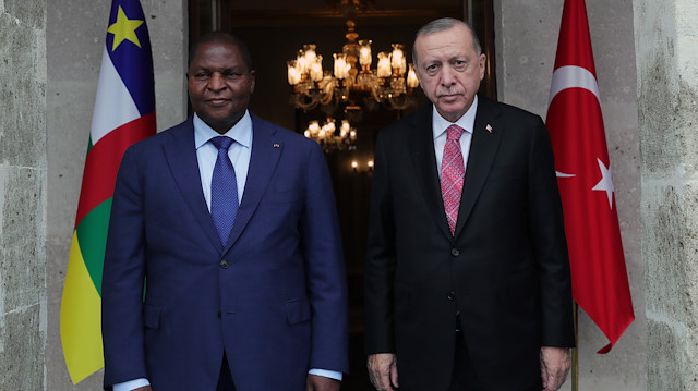 Orta Afrika Cumhuriyeti Cumhurbaşkanı Faustin-Archange Touadera - Cumhurbaşkanı Recep Tayyip Erdoğan