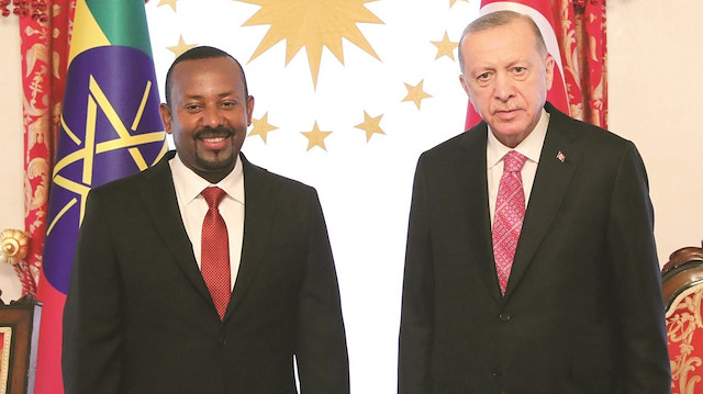Cumhurbaşkanı Erdoğan, Etiyopya Başbakanı Abiy Ahmed Ali ile görüştü.