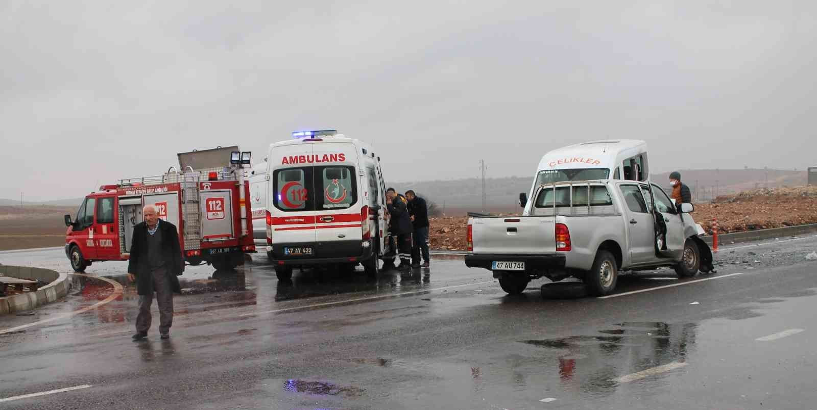 Mardin'de trafik kazası.