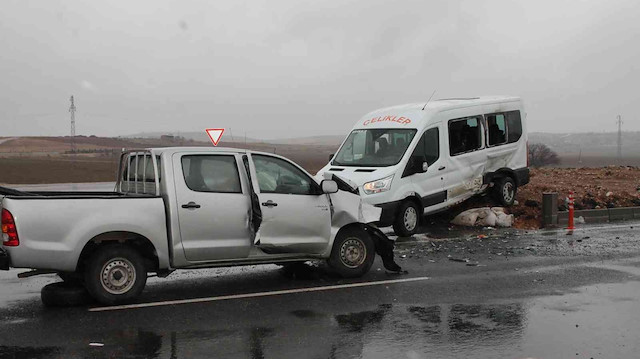 Mardin'de trafik kazası.