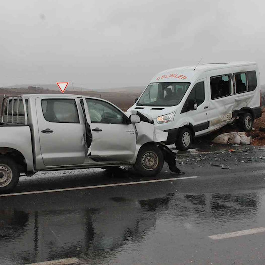 Mardin'de trafik kazası: 9 yaralı