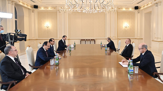 Enerji ve Tabii Kaynaklar Bakanı Dönmez, Azerbaycan Cumhurbaşkanı Aliyev'le görüştü.
