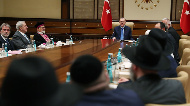 Cumhurbaşkanı Erdoğan Türk Yahudi Toplumu ve İslam ülkeleri hahamları ile görüştü
