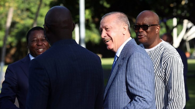 Erdoğan'ın Togo ziyaretinde yaşandı.
