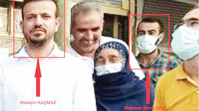 HDP’li Hüseyin Kaçmaz ve Mehmet 
Miraç Dinç’in birlikte çekildikleri fotoğraflar ortaya çıkmıştı.
