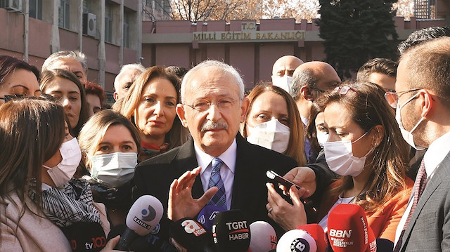 Kılıçdaroğlu randevusu olmamasına rağmen Milli Eğitim Bakanlığı’na gitti. 