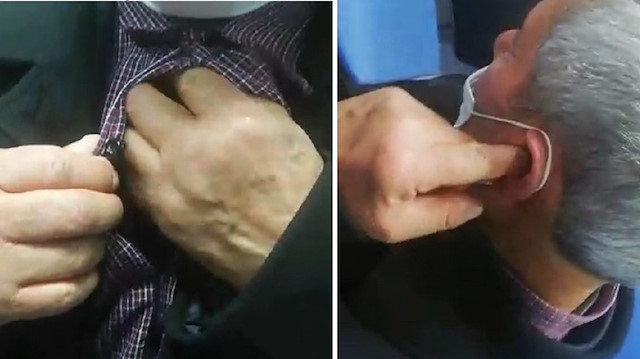 72 yaşındaki aday ehliyet sınavında kopya düzeneğiyle yakalandı