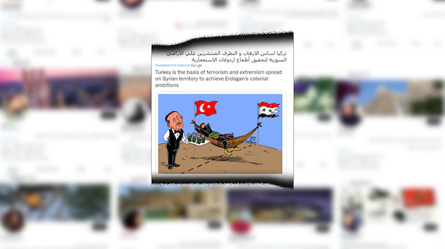 Hesaplardan Türkiye'yi kötüleyen paylaşımlar yapılıyor.