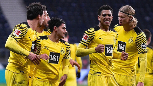 Dortmundlu futbolcuların gol sevinçleri