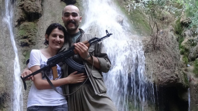 Semra Güzel ve PKK'lı terörist Volkan Bora