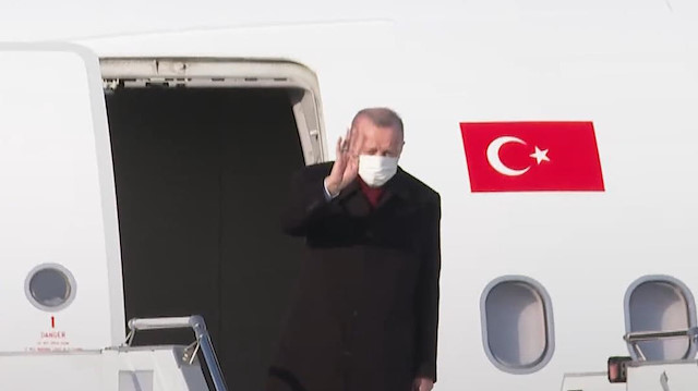 Cumhurbaşkanı Erdoğan resmi ziyafetlerde bulunmak üzere Arnavutluk'a gitti