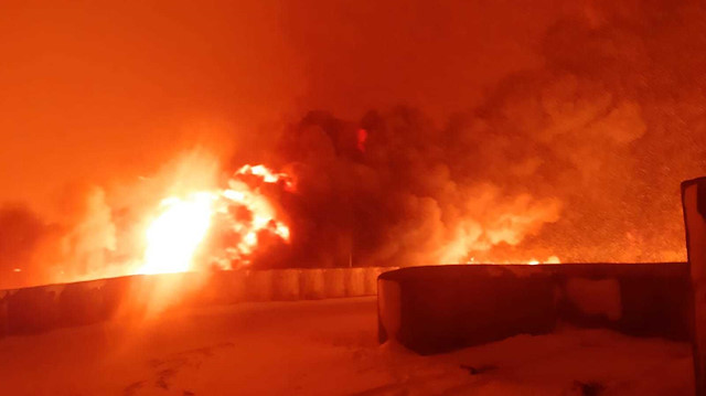 Kahramanmaraş'ta petrol boru hattı patladı: Yangın en az sabaha kadar sürecek