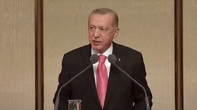 Cumhurbaşkanı Erdoğan Muhtarlar Toplantısı'nda konuştu.