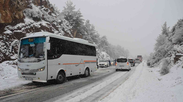 Antalya-Konya karayolunda tır ve otobüslere izin verilmiyor.