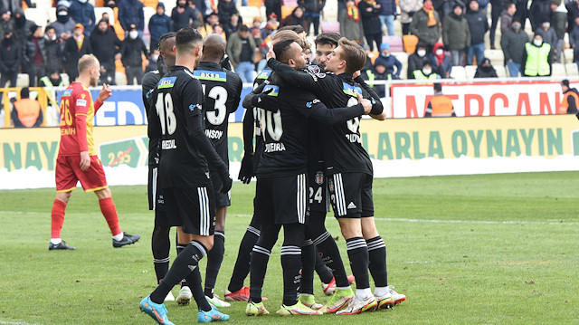 Siyah-beyazlıların Yeni Malatyaspor maçındaki gol sevinci