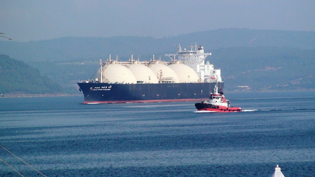  "Ougarta" adlı sıvılaştırılmış doğal gaz (LNG) gemisi