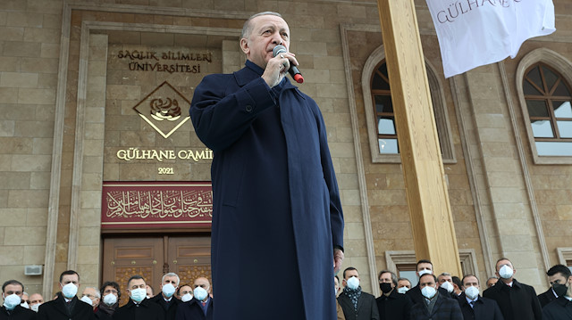 Cumhurbaşkanı Erdoğan Gülhane Camisi'nin açılışında konuştu.