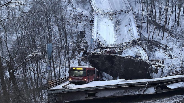 ABD'nin Pittsburgh kentinde Biden'ın 'altyapı ziyareti' öncesi köprü çöktü