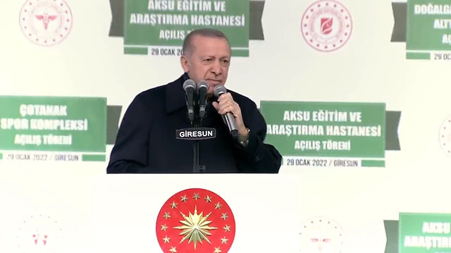 Cumhurbaşkanı Erdoğan Giresun'da konuştu. 
