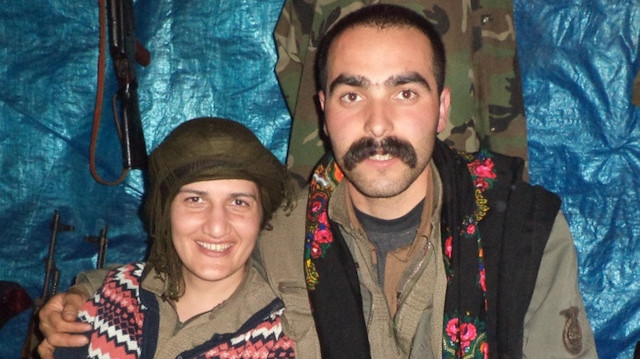 HDP'li Güzel ve terörist sevgilisi Volkan Bora