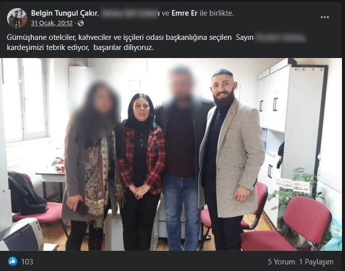 Tungul Çakır'ın, Er ile bir ziyareti sırasında çekilen fotoğrafı.