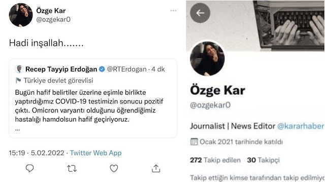Karar gazetesi çirkin paylaşımın ardından Özge Kar'ın işine son verdi