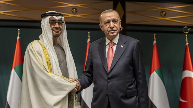 Cumhurbaşkanı Recep Tayyip Erdoğan ve Abu Dabi Veliaht Prensi Şeyh Muhammed Bin Zayed Al Nahyan