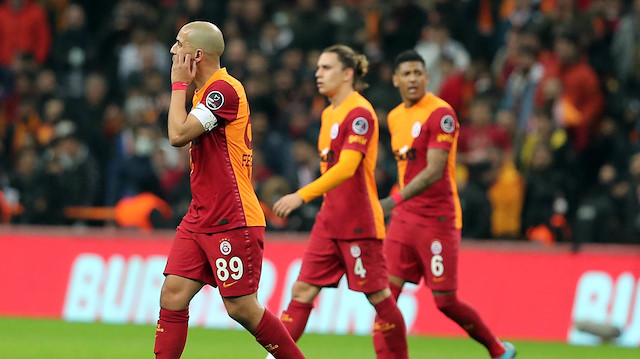 Galatasaray-Kayserispor karşılaşmasından bir kare