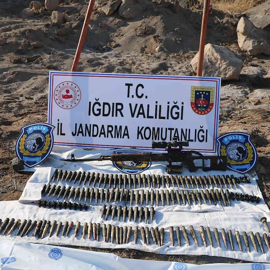 Iğdır’da EREN KIŞ-9 operasyonu: Su altına saklanan mühimmat ele geçirildi